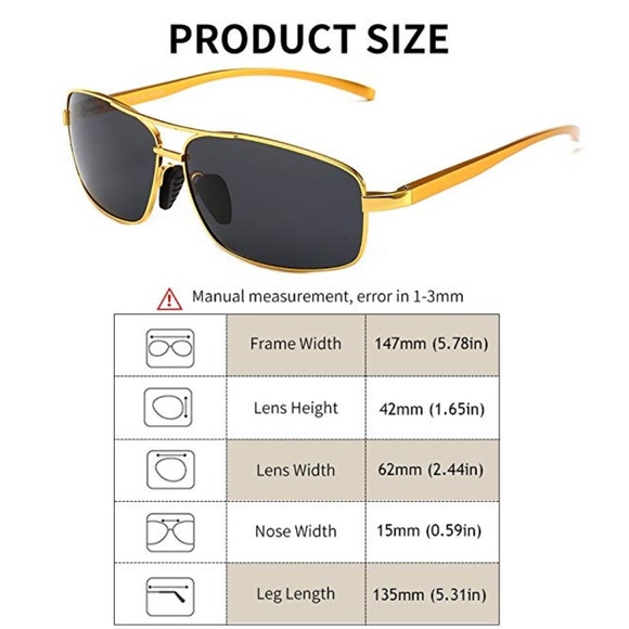 Men's "Boston" Lightweight Polarized Sunglasses - Picture 7 of 7